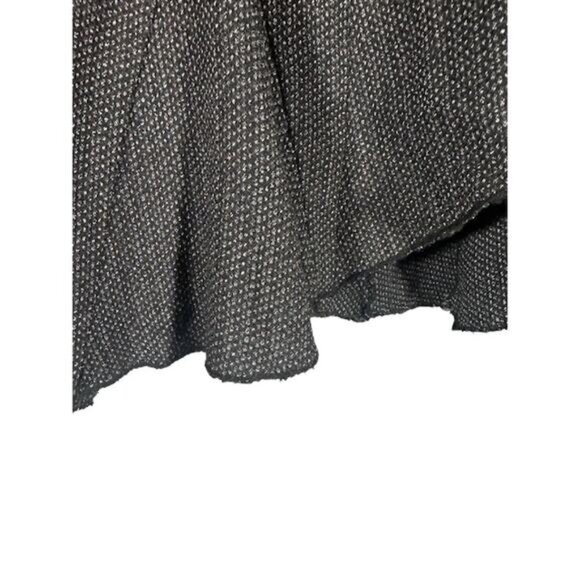 Isabel De Pedro Gray Virgin Wool Blend Asymmetrical Long Maxi Skirt Women Sz 4 - Picture 6 of 11